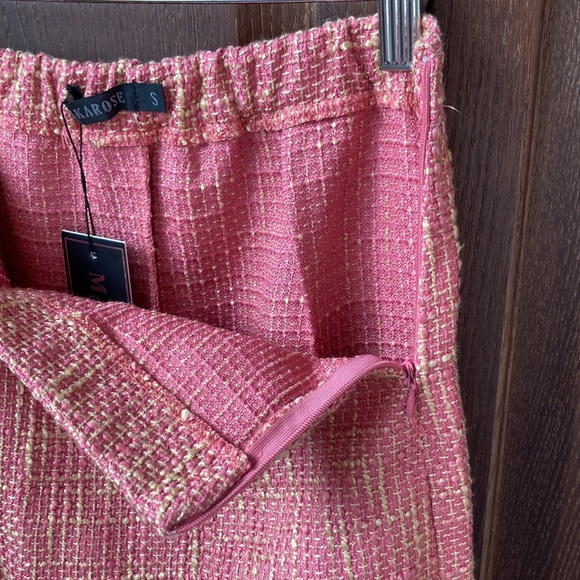 ❤️Mikarose Woven Pink Grid Pencil Skirt size S - Picture 3 of 5